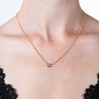 Gökkuşağı Çiçekleri 14K Kolye